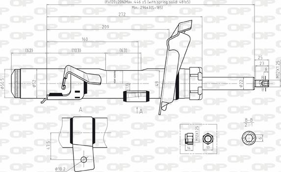 Open Parts SAB8038.31 - Ammortizzatore autozon.pro