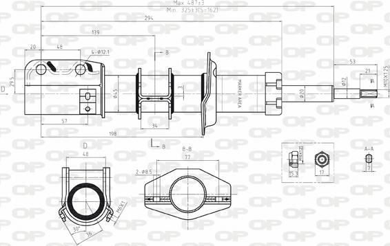 Open Parts SAB8037.11 - Ammortizzatore autozon.pro