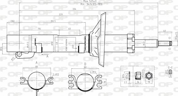 Open Parts SAB8024.31 - Ammortizzatore autozon.pro