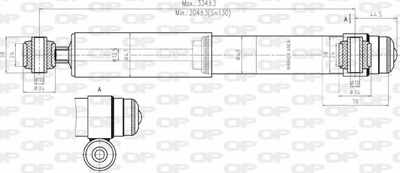 Open Parts SAB8025.12 - Ammortizzatore autozon.pro