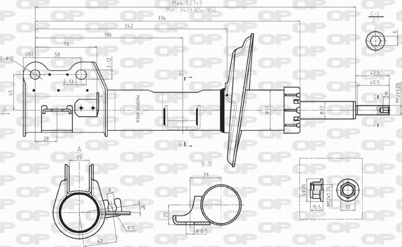 Open Parts SAB8022.31 - Ammortizzatore autozon.pro