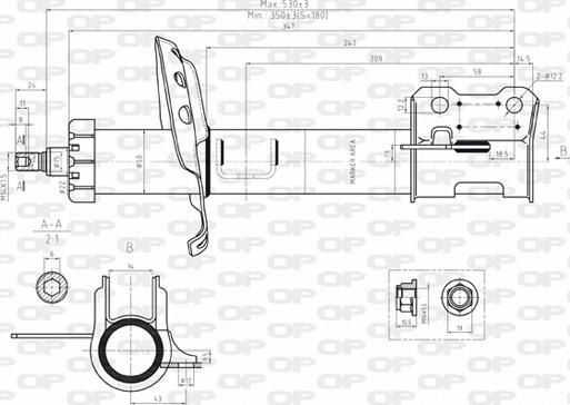 Open Parts SAB8075.31 - Ammortizzatore autozon.pro