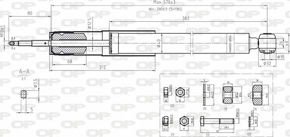 Open Parts SAB8076.32 - Ammortizzatore autozon.pro