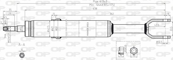 Open Parts SAB8070.31 - Ammortizzatore autozon.pro