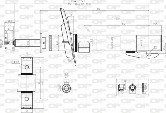 Open Parts SAB8071.31 - Ammortizzatore autozon.pro