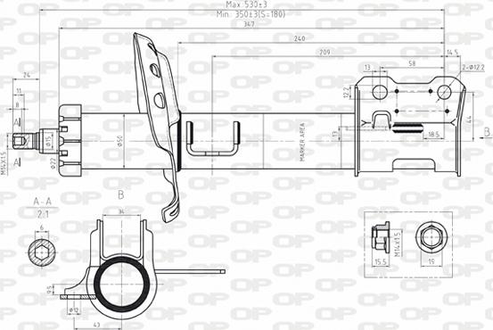 Open Parts SAB8078.31 - Ammortizzatore autozon.pro