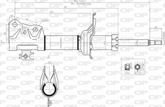 Open Parts SAB8077.31 - Ammortizzatore autozon.pro