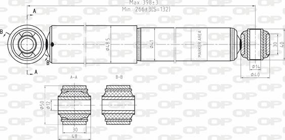 Open Parts SAB8141.32 - Ammortizzatore autozon.pro