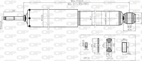 Open Parts SAB8148.11 - Ammortizzatore autozon.pro