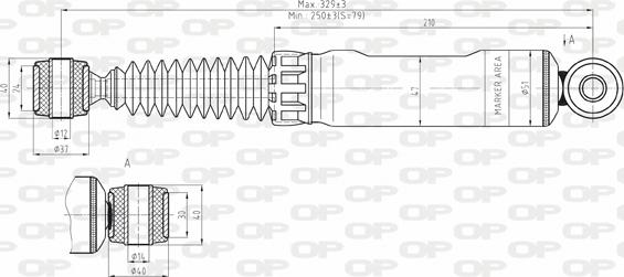 Open Parts SAB8143.12 - Ammortizzatore autozon.pro