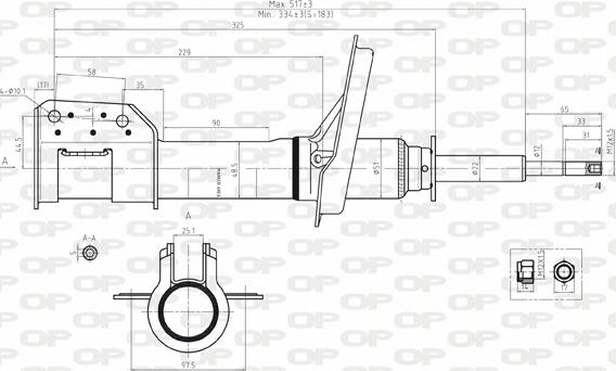 Open Parts SAB8157.31 - Ammortizzatore autozon.pro