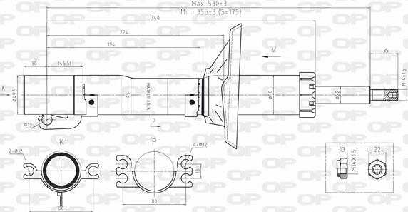 Open Parts SAB8164.31 - Ammortizzatore autozon.pro