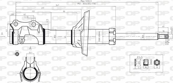 Open Parts SAB8167.31 - Ammortizzatore autozon.pro