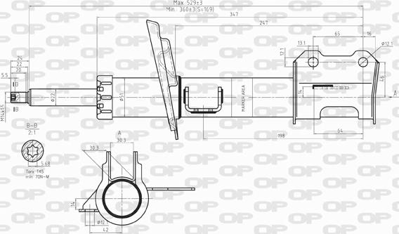 Open Parts SAB8106.31 - Ammortizzatore autozon.pro