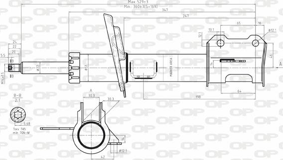 Open Parts SAB8107.31 - Ammortizzatore autozon.pro