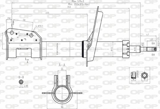 Open Parts SAB8119.31 - Ammortizzatore autozon.pro