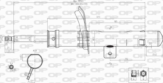 Open Parts SAB8110.31 - Ammortizzatore autozon.pro