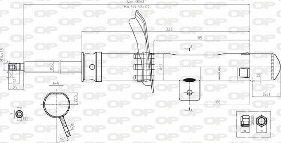 Open Parts SAB8111.31 - Ammortizzatore autozon.pro