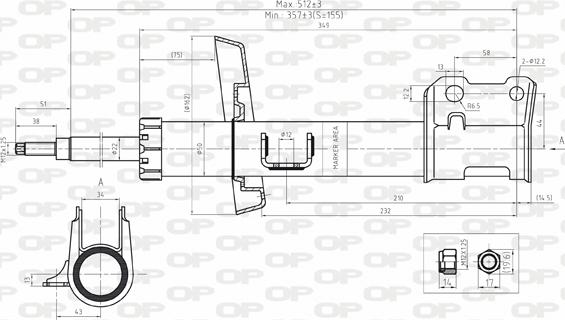 Open Parts SAB8113.31 - Ammortizzatore autozon.pro