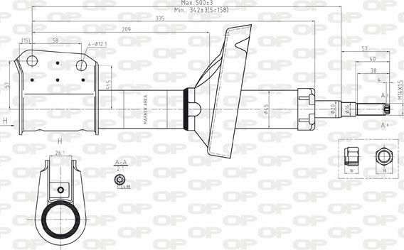 Open Parts SAB8185.31 - Ammortizzatore autozon.pro