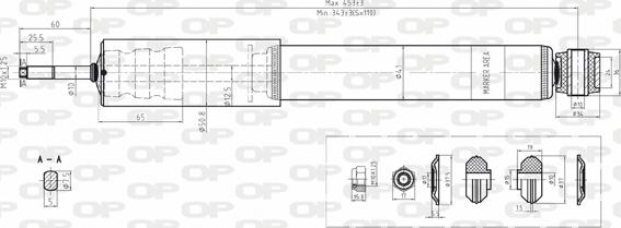 Open Parts SAB8188.12 - Ammortizzatore autozon.pro