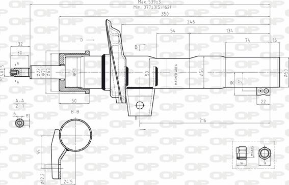 Open Parts SAB8182.31 - Ammortizzatore autozon.pro