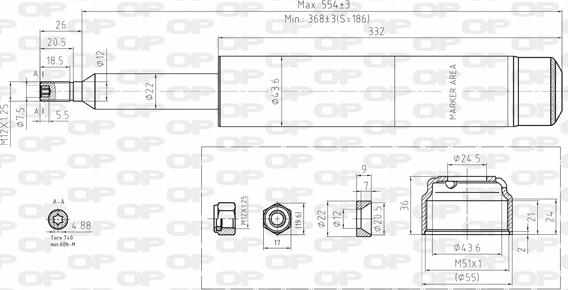 Open Parts SAB8135.31 - Ammortizzatore autozon.pro