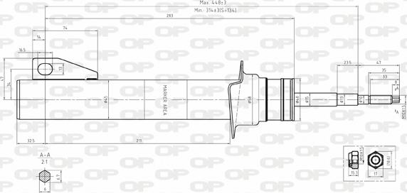 Open Parts SAB8131.31 - Ammortizzatore autozon.pro