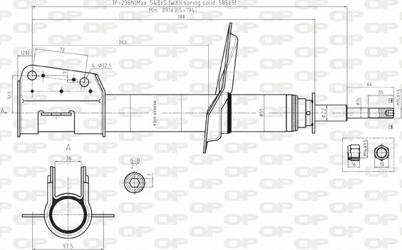 Open Parts SAB8124.31 - Ammortizzatore autozon.pro