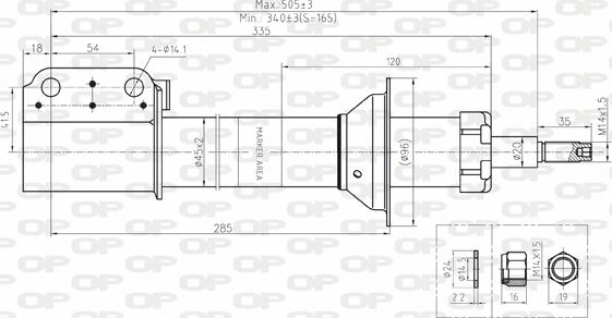 Open Parts SAB8128.31 - Ammortizzatore autozon.pro