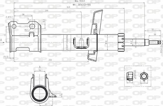 Open Parts SAB8123.31 - Ammortizzatore autozon.pro