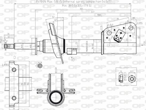 Open Parts SAB8173.31 - Ammortizzatore autozon.pro