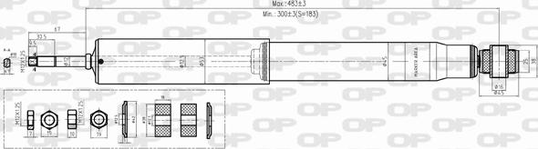 Open Parts SAB8399.32 - Ammortizzatore autozon.pro