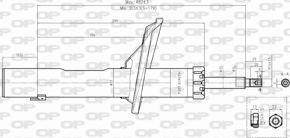 Open Parts SAB8395.11 - Ammortizzatore autozon.pro