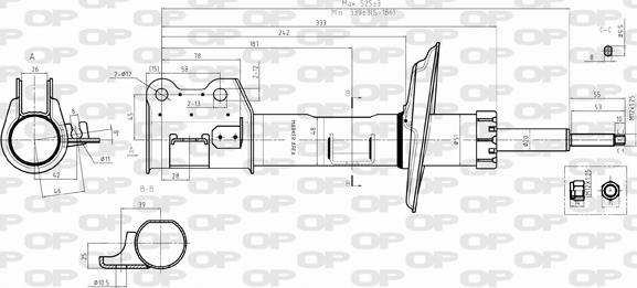 Open Parts SAB8393.31 - Ammortizzatore autozon.pro