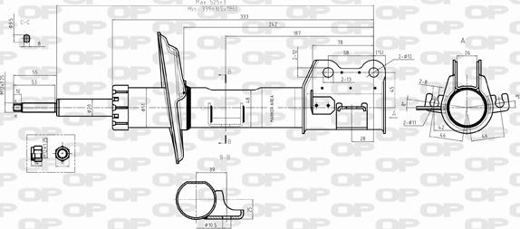 Open Parts SAB8392.31 - Ammortizzatore autozon.pro