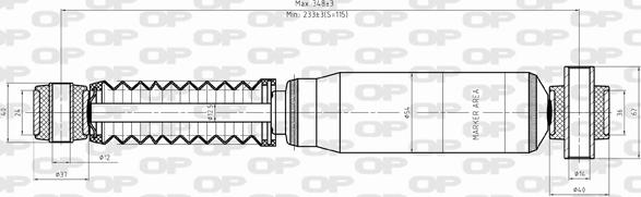 Open Parts SAB8355.32 - Ammortizzatore autozon.pro