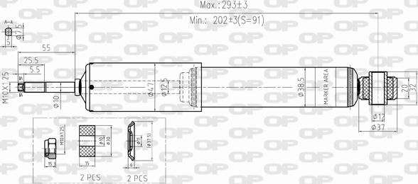 Open Parts SAB8356.11 - Ammortizzatore autozon.pro