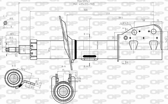 Open Parts SAB8351.31 - Ammortizzatore autozon.pro