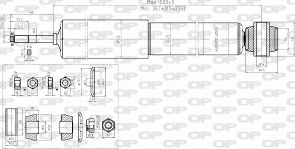 Open Parts SAB8353.32 - Ammortizzatore autozon.pro