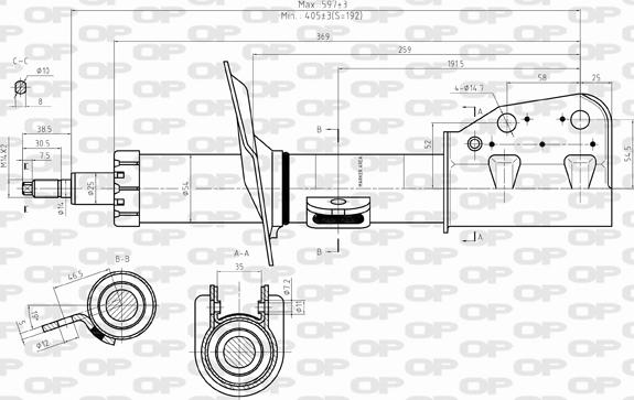 Open Parts SAB8352.31 - Ammortizzatore autozon.pro