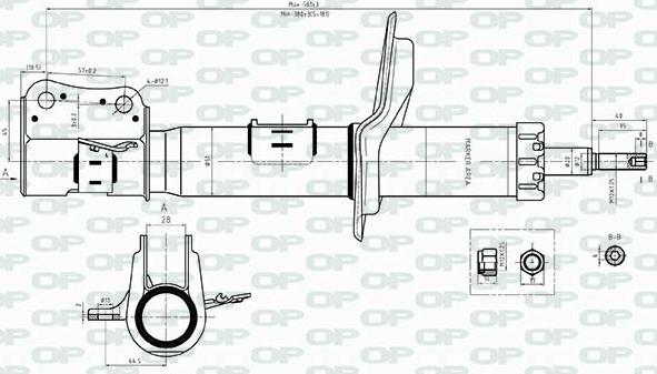 Open Parts SAB8365.31 - Ammortizzatore autozon.pro