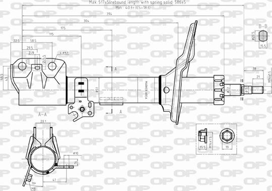 Open Parts SAB8309.31 - Ammortizzatore autozon.pro