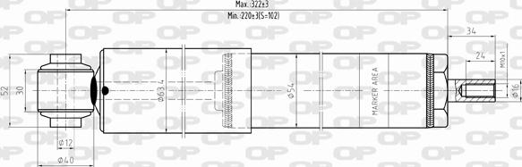 Open Parts SAB8304.32 - Ammortizzatore autozon.pro