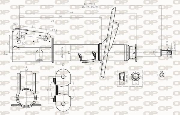 Open Parts SAB8308.31 - Ammortizzatore autozon.pro