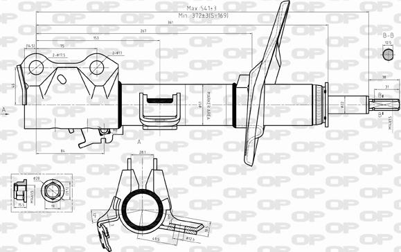 Open Parts SAB8314.31 - Ammortizzatore autozon.pro