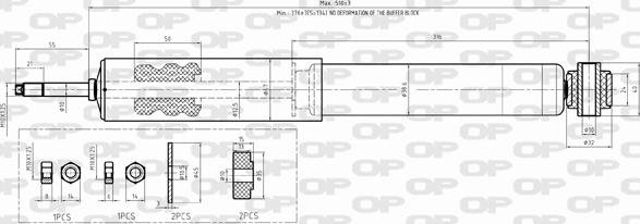 Open Parts SAB8316.32 - Ammortizzatore autozon.pro