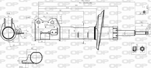 Open Parts SAB8384.31 - Ammortizzatore autozon.pro