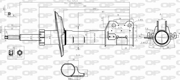 Open Parts SAB8385.31 - Ammortizzatore autozon.pro