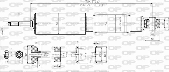 Open Parts SAB8380.31 - Ammortizzatore autozon.pro